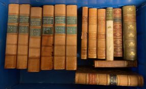 [BINDINGS] Madame D'Arblay's Letters, 6 vols., half calf (slight waterstaining) bound by Riviere;