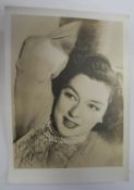 [FILMSTAR PHOTO, SIGNED] ROSALIND RUSSELL, signed, 