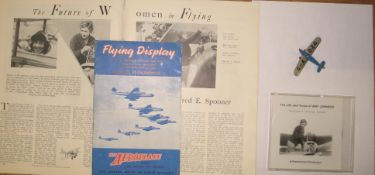 [AVIATION / WOMEN] AMY JOHNSON, small tin model aeroplane 