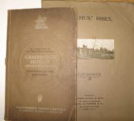 AUCTION CATALOGUES. Belhus, Aveley, Essex...[AUCTION] Catalogue, 4to, photo plates & plan & map,
