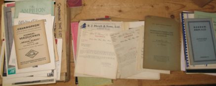 [MUSICOLOGY] q. of pamphlets, articles, ephemera & correspondence relating to player-pianos & allied