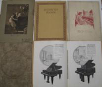 [MUSIC / TRADE BROCHURES / PIANOS etc.] collection of 3 Bechstein, 1 Boyd and 1 Grotrian Steinweg