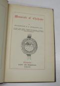 [CHICHESTER] WALCOTT (M.) Memorials of Chichester, 8vo, 8 plates, cloth, Chichester, 1865.