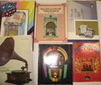 [MUSICOLOGY] sm. coll'n books, mechanical music, e.g., juke boxes, phonographs, nickelodeons (6).[