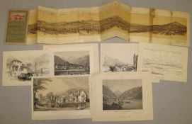 [ALPINE VIEWS] Views of the Alps and Alpine regions: Vue des Alps 6 views, and one panorama: