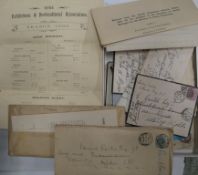 [PHILATELY / ISLE of WIGHT] q. of envelopes, letters & ephemera (Q).[Provenance; the Library of