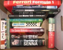MOTOR RACING, incl. RUBYTHON (Tom) Life of Senna, signed & inscribed, Pre-Publ. Proof copy (Q).
