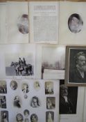 [VICTORIAN NOTABLES] a collection of 20 albumen and Woodburytype prints of famous people,