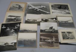 [AVIATION] R.A.F., q. of larger format misc. b/w PHOTOGRAPHS, 16 x 20 inches, unframed (Q).[