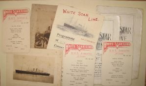 WHITE STAR LINE, small q. of ephemera (Q).