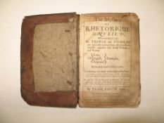 SMITH (J.) The Mysterie of Rhetorique Unveil'd, 8vo, lacks end papers & A1 [blank or license f.],