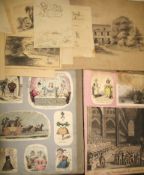 SCRAP ALBUM, 19th c. 4to album (cover & spine loose), diverse contents (1).