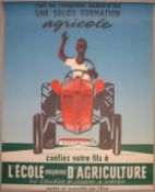 Two French School of Agriculture posters (2).