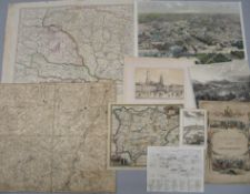 [MAPS] European maps: 1. View of Berlin: Veduta Citta di Berlino. 2. Carte topographique teres