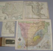 [MAPS] maps of America, Russia, S. Africa & Babylonia & a defective 18th c. French book (5).