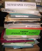 ORD-HUME (Arthur W. J. G.) misc. unsorted papers, photos, etc., diverse subjects (Q).[Provenance;