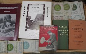 [MECHANICAL MUSIC] q. of player-piano guides; & q. of catalogues for cylinder music rolls &