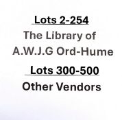 . Introduction: the following lots (2-254) comprise the first instalment of the Library of Arthur