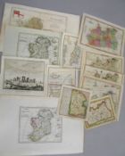 [MAPS, etc. / U.K.] loose coll'n of 18th / 19th c. maps of U.K. & Ireland & an 18th c. view of