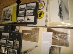 [AVIATION / PHOTOGRAPHS] 5 diverse snapshot (& larger) photograph albums (5).[Provenance; the