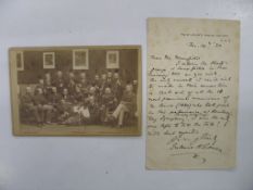 [MUSICOLOGY] cabinet photo of musicians involved with the 1880 TOY SYMPHONY, number keyed in ink &