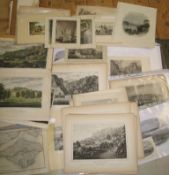 [ISLE of WIGHT] coll'n of loose topographical engravings etc. (Q).[Provenance; the Library of Arthur