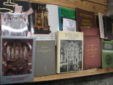 [MUSICOLOGY] misc. books on ORGANS, Pianolas, etc. (1 box).[Provenance; the Library of Arthur W.J.G.