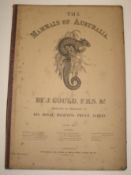 [BINDING] the covers, front & back, for Part IX of Gould's Mammals of Australia, folio, Oct. 1st