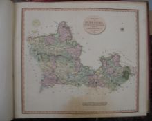[MAPS] a coll'n of 10 U.K county maps, h-col'd, 21 x 24 inches, various degrees of brown staining,