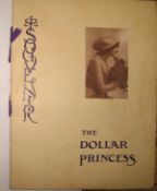 [THEATRE] Souvenir. The Dollar Princess, 4to, portrait illus., signatures, card covers &