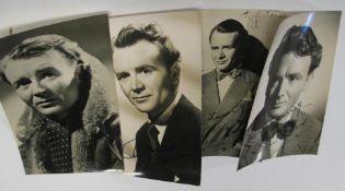 [FILMSTAR PHOTO, SIGNED] JOHN MILLS, 4 x signed, b/w photo, each 5.5 x 3.75 inches. (4).
