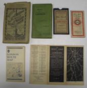 [LONDON MAPS] small q. of folding maps (6).[Provenance; the Library of Arthur W.J.G. Ord-Hume,