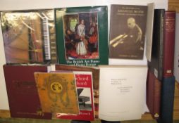 [MUSICOLOGY / PIANOS] small coll'n of books on piano history, tuning, pedalling, etc. (Q).[