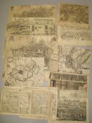 [MAPS & PRINTS] Mixed lot of maps: 1. Map of Harlingen. 2. Map of Het Sas Van Gent. 3. Map of
