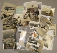 [AVIATION / PHOTOGRAPHS] a group of mostly small format photographs (Q).[Provenance; the Library