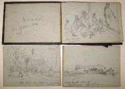 [AFRICA TRAVEL] small sketchbook inscribed in pencil 