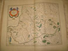 [MAPS / BINDING] folio vol. of BLAEU's Atlas, 16 double-page maps of France only (paper toned,