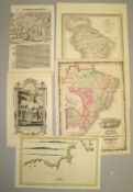 [SOUTH AMERICA, etc.] Map of South America; Carte del'Amerique meriodionale 1834. Sir Walter Raleigh