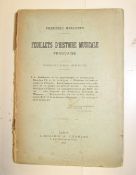 [METRONOME] HELLOUIN (F.) Feuillet d'Histoire Musicale Francaise, 8vo booklet with chapter on the
