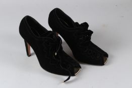 RUPERT SANDERSON, A PAIR OF LADIES CINCILLA NERO HIGH HEEL SHOES, boxed, size 38.