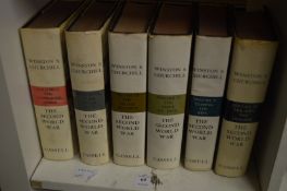 Winston Churchill WWII six volumes, later editions.