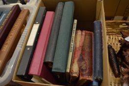 Quantity of stamp albums and contents.