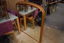 Victorian style gilt framed over-mantel mirror.