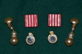 Three pairs of vintage style earrings.