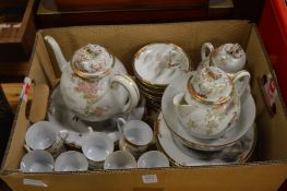 Japanese eggshell porcelain tea service.