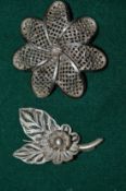 Two vintage brooches.