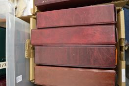 Four albums of cigarette cards.