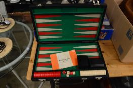 Backgammon set.