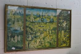 Hieronymus Bosch, colour print.
