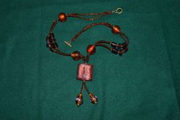 A designer necklace.